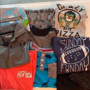 Lot of 10 boys shirts size 6-7